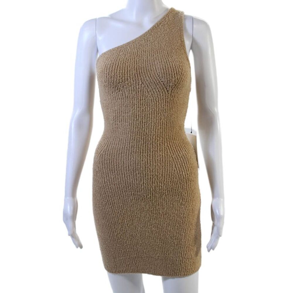 WARDROBE.NYC Womens HB Mini Dress - Beige Size XS
